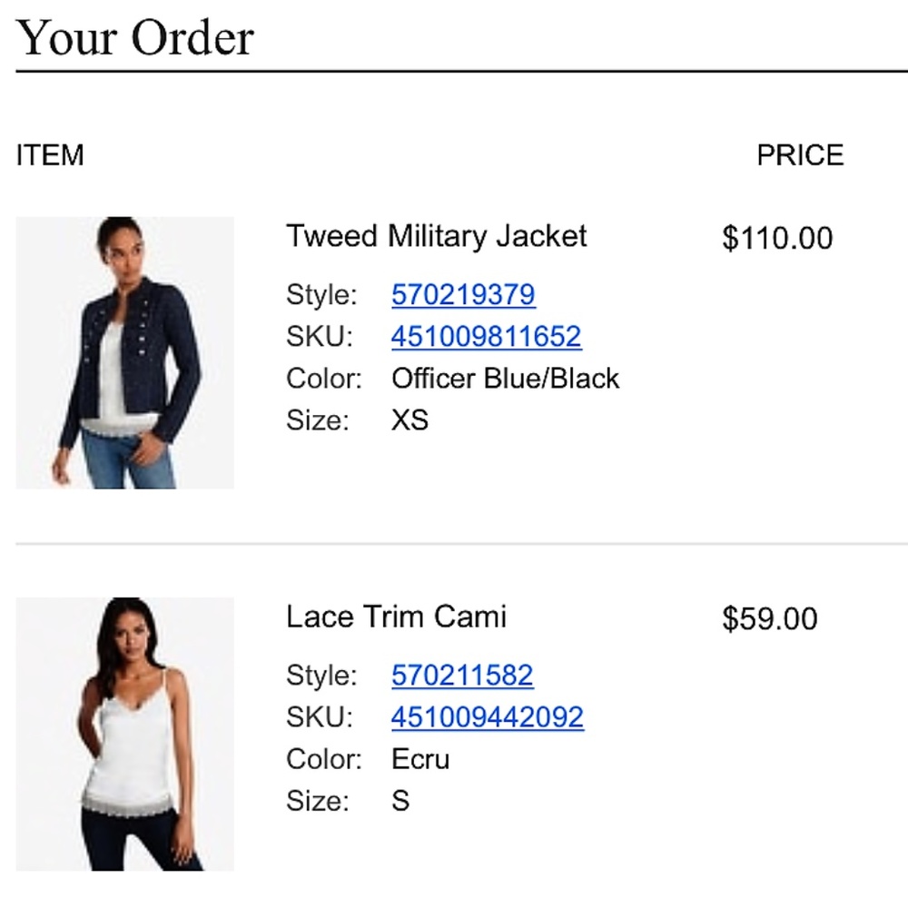 XS Tweed Military Jacket (Blue/Black)